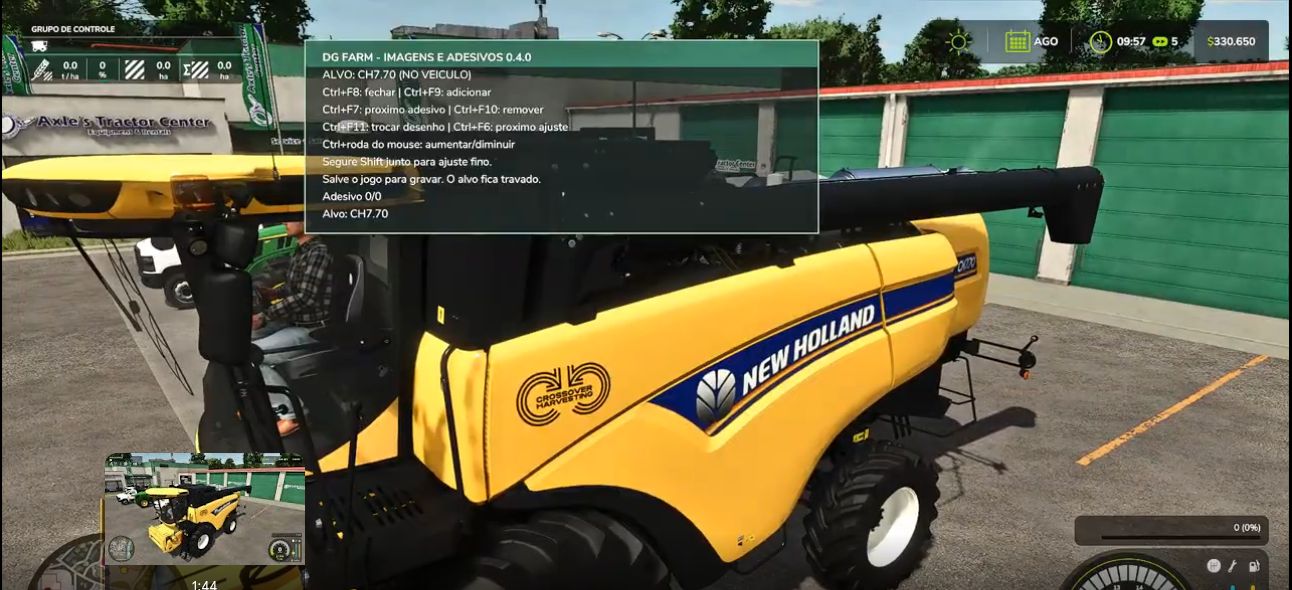 Colheitadeira personalizada no FS25
